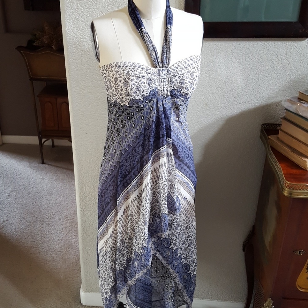 Boho Max & Cleo Handkerchief Halter Dress